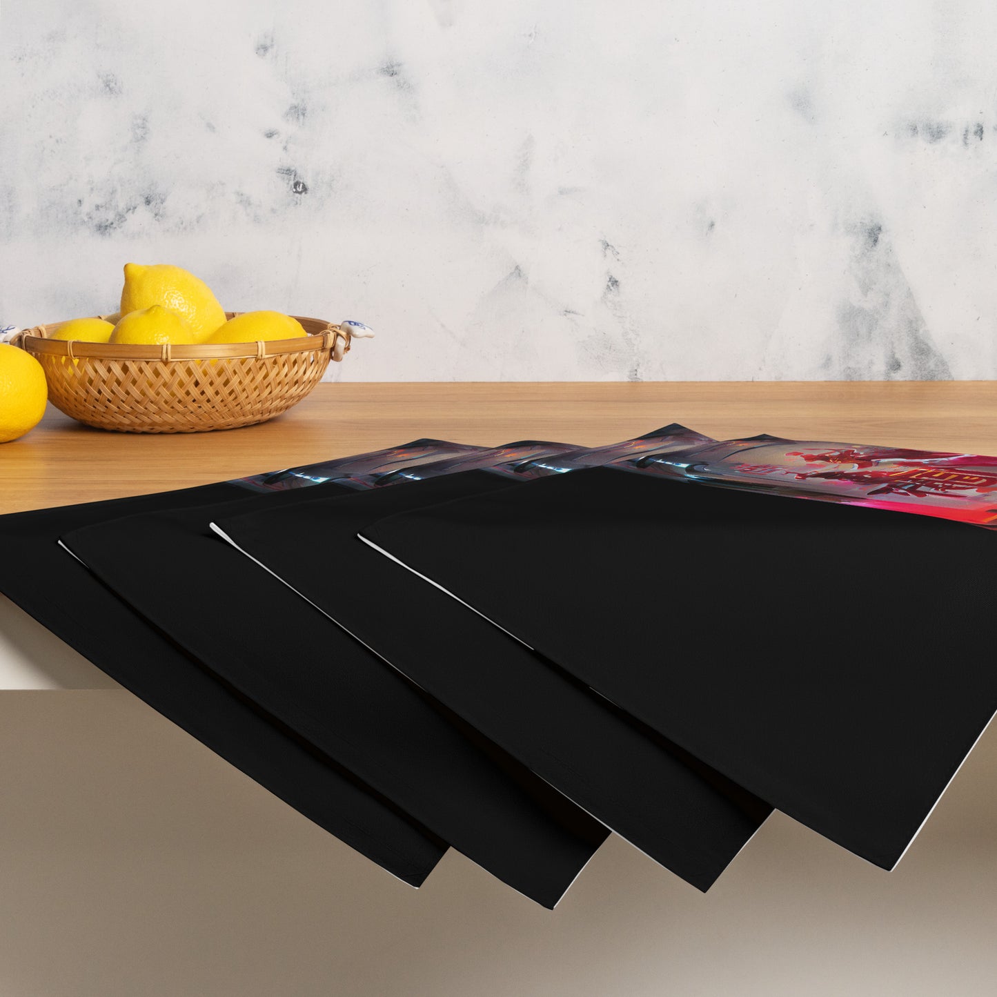 Half Black Half Báijiǔ - Placemat Set - iSAW Company