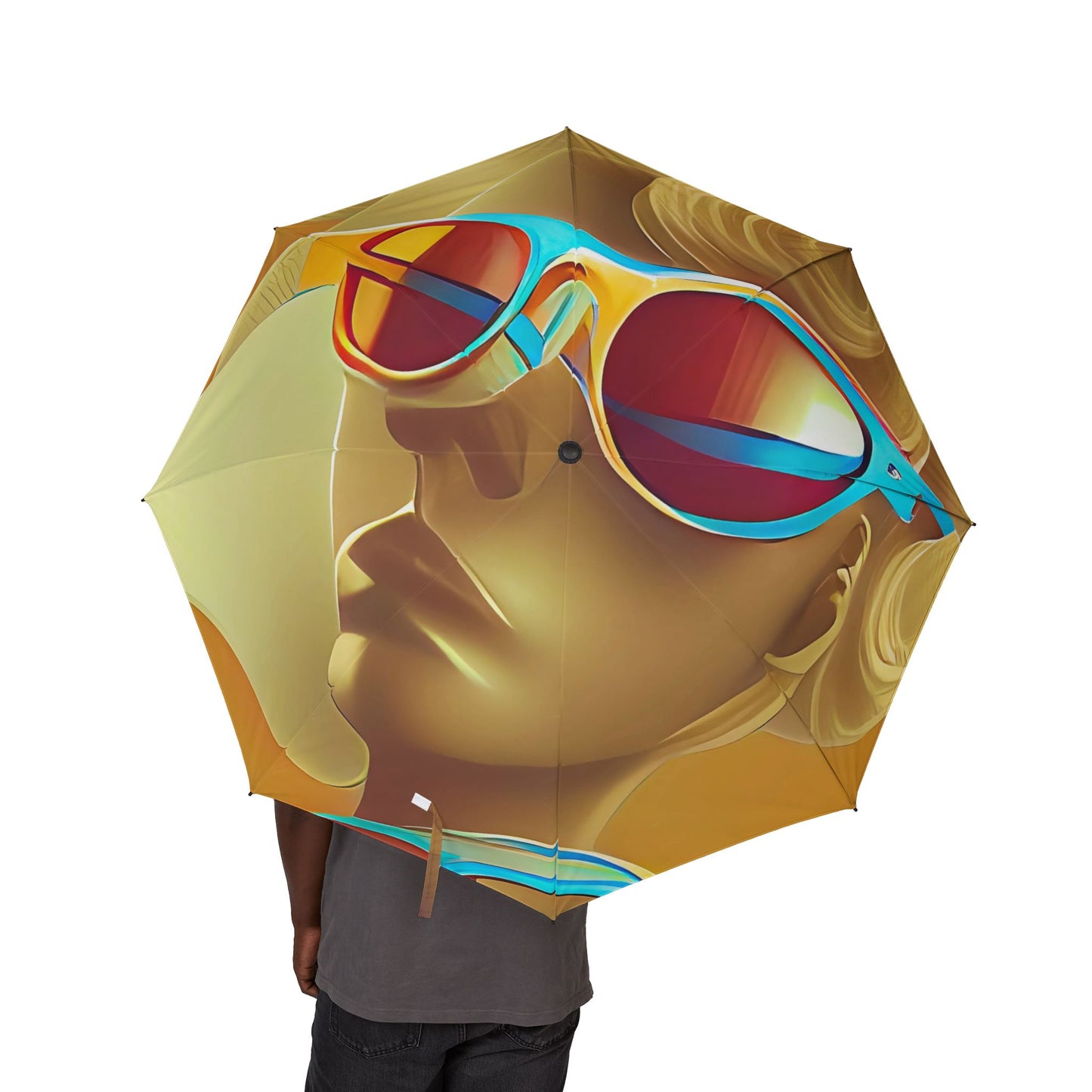 Retro Cool Orange - Windproof Umbrella - iSAW Company