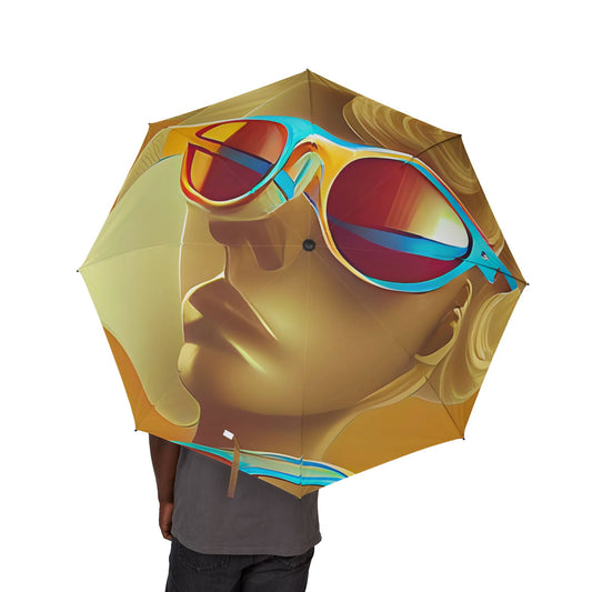 Retro Cool Orange - Windproof Umbrella - iSAW Company