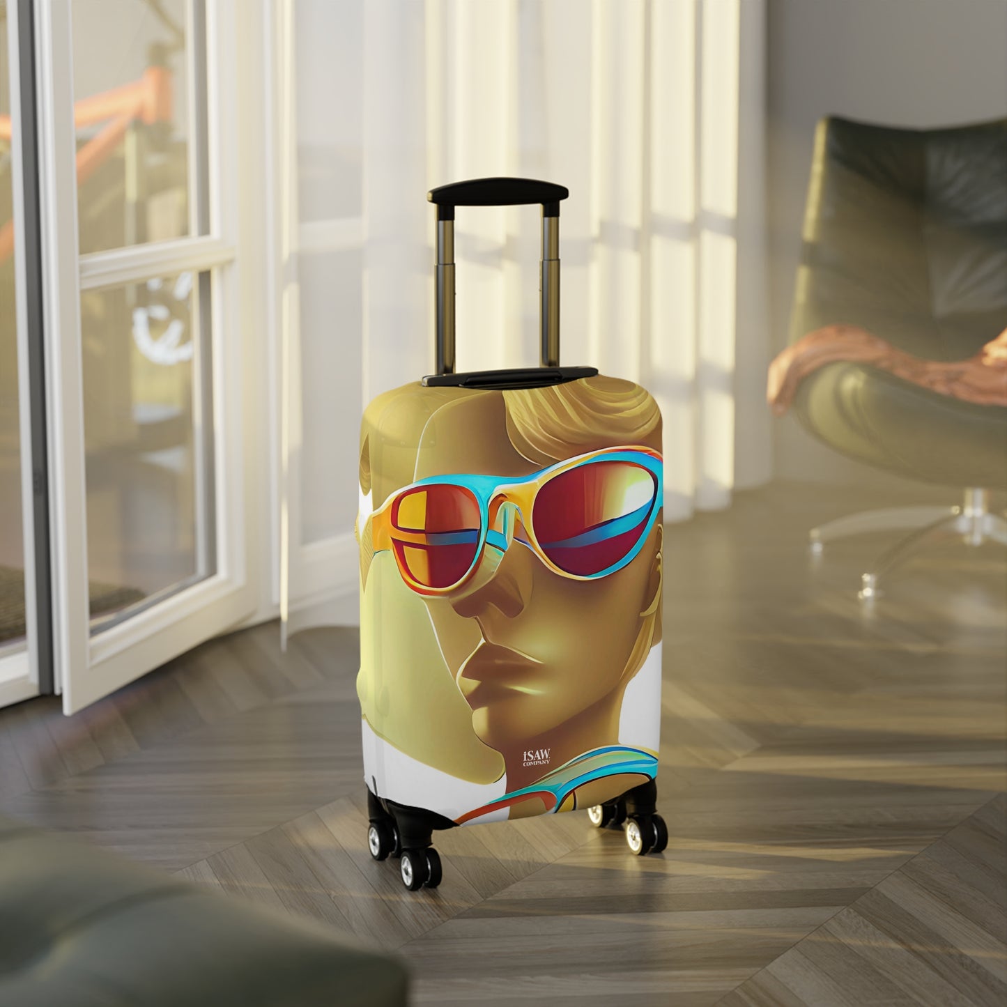 Retro Cool White – Protective Suitcase Cover - iSAW Company