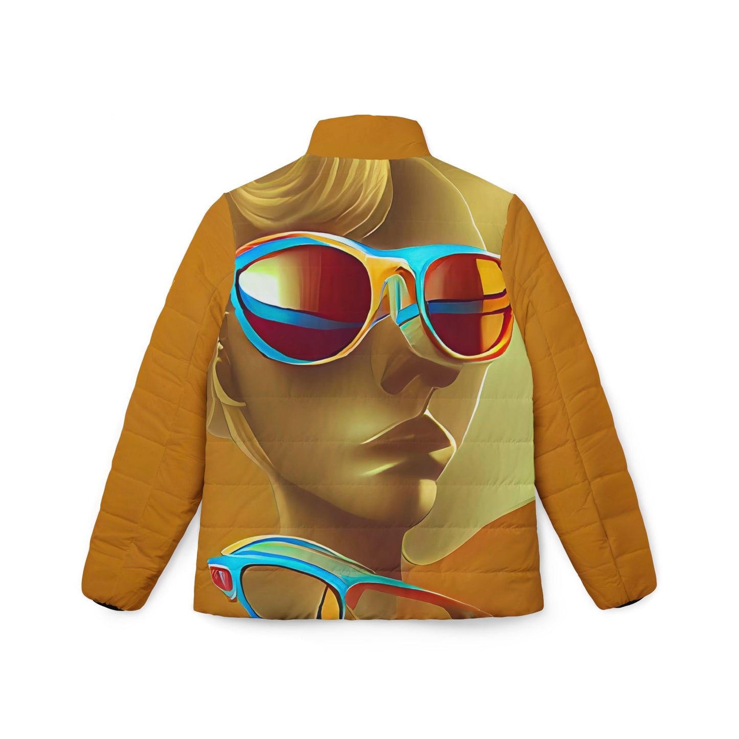 Retro Cool Orange - Womens Puffer Jacket - iSAW Company