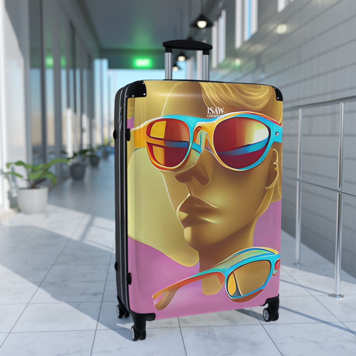 Retro Cool Pink - Hard - Shell Suitcase - iSAW Company