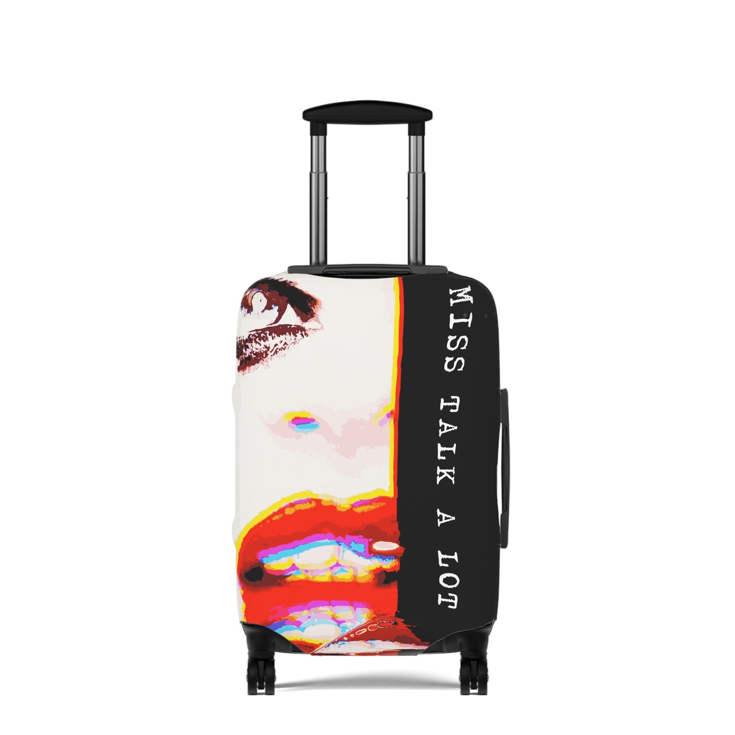 Miss Talk A Lot – Protective Suitcase Cover - iSAW Company