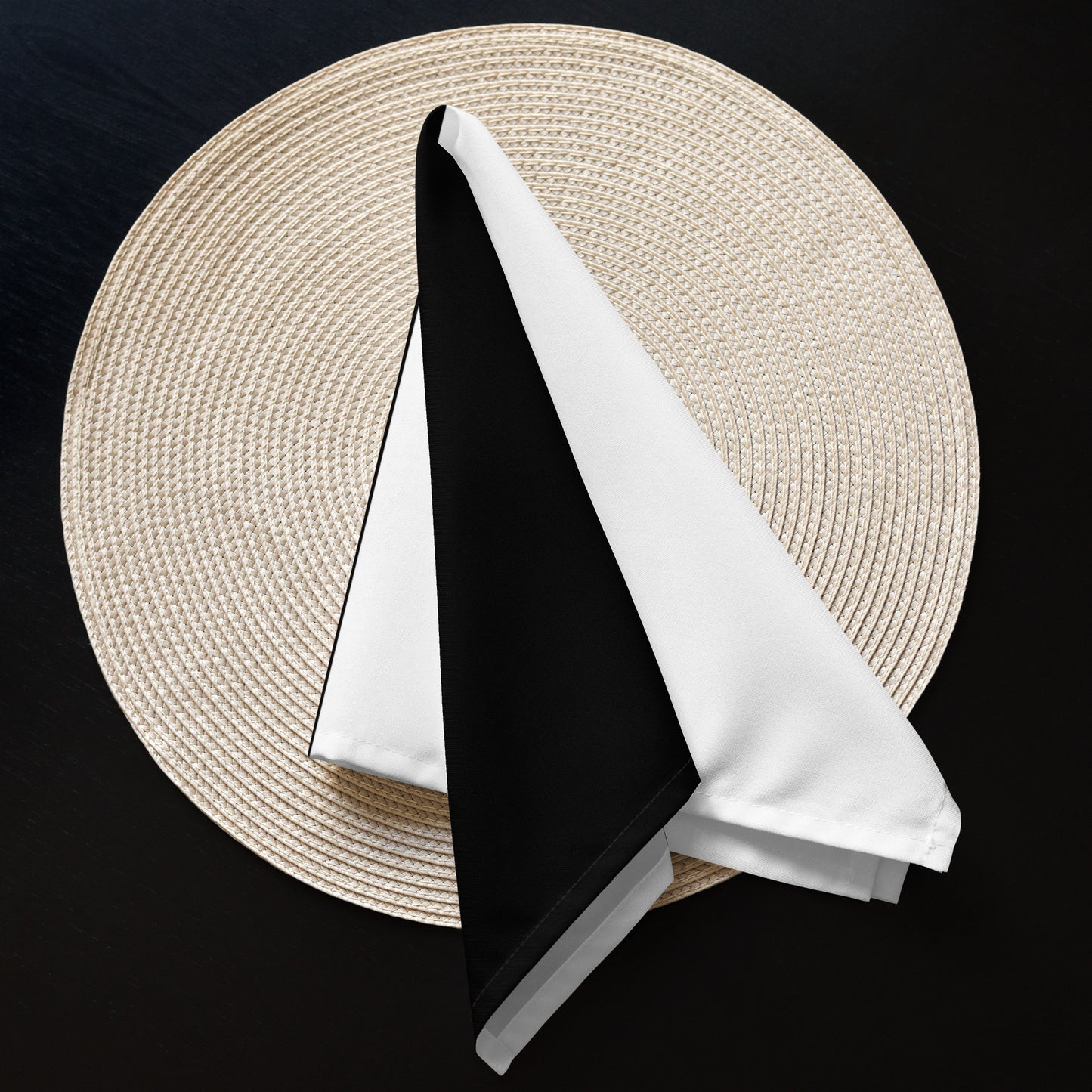 Half Black Half White - Cloth Napkin Set - iSAW Company