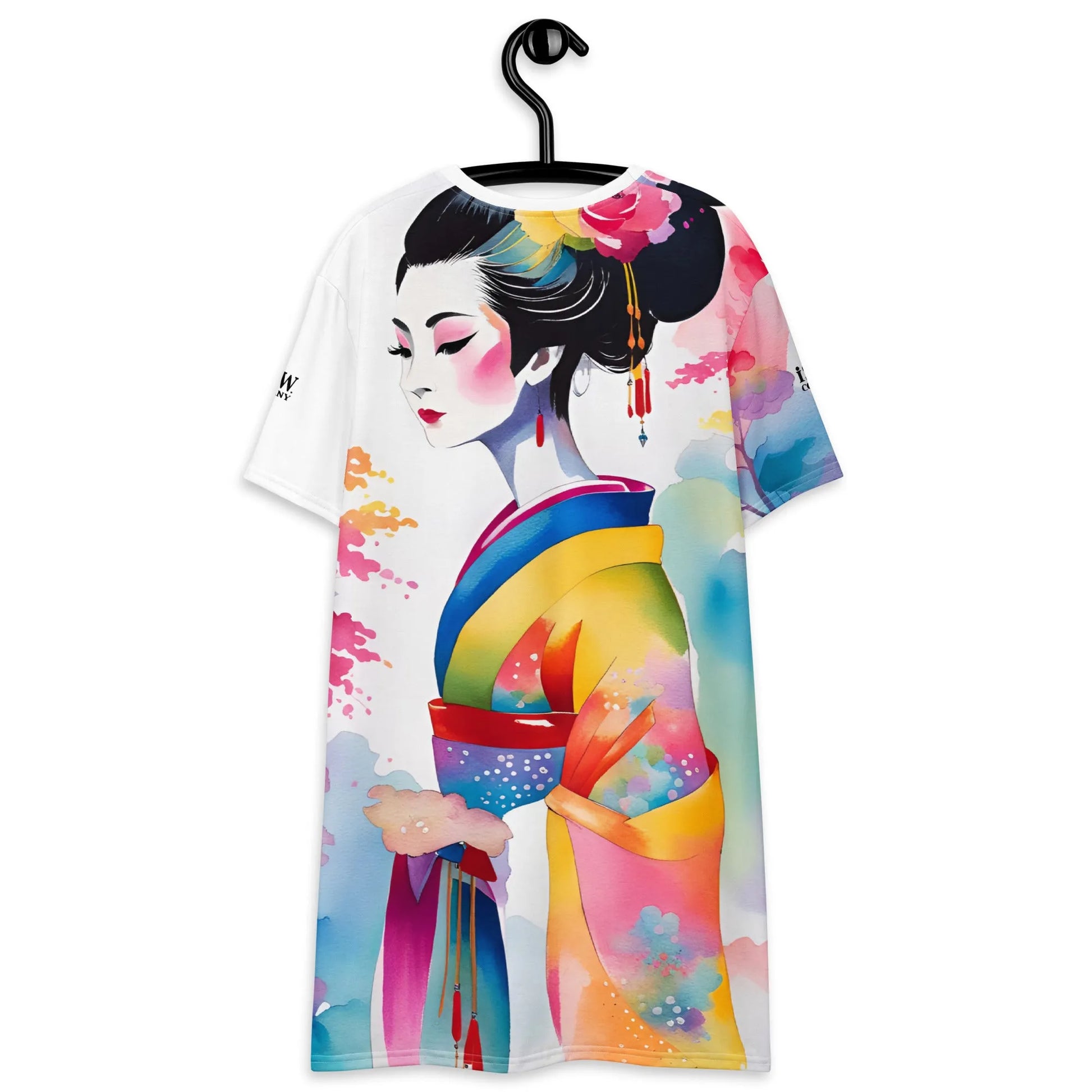 Geisha Girl - Womens T-Shirt Dress - iSAW Company