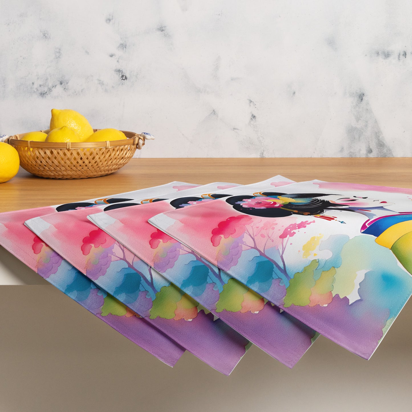 Geisha Girl - Placemat Set - iSAW Company