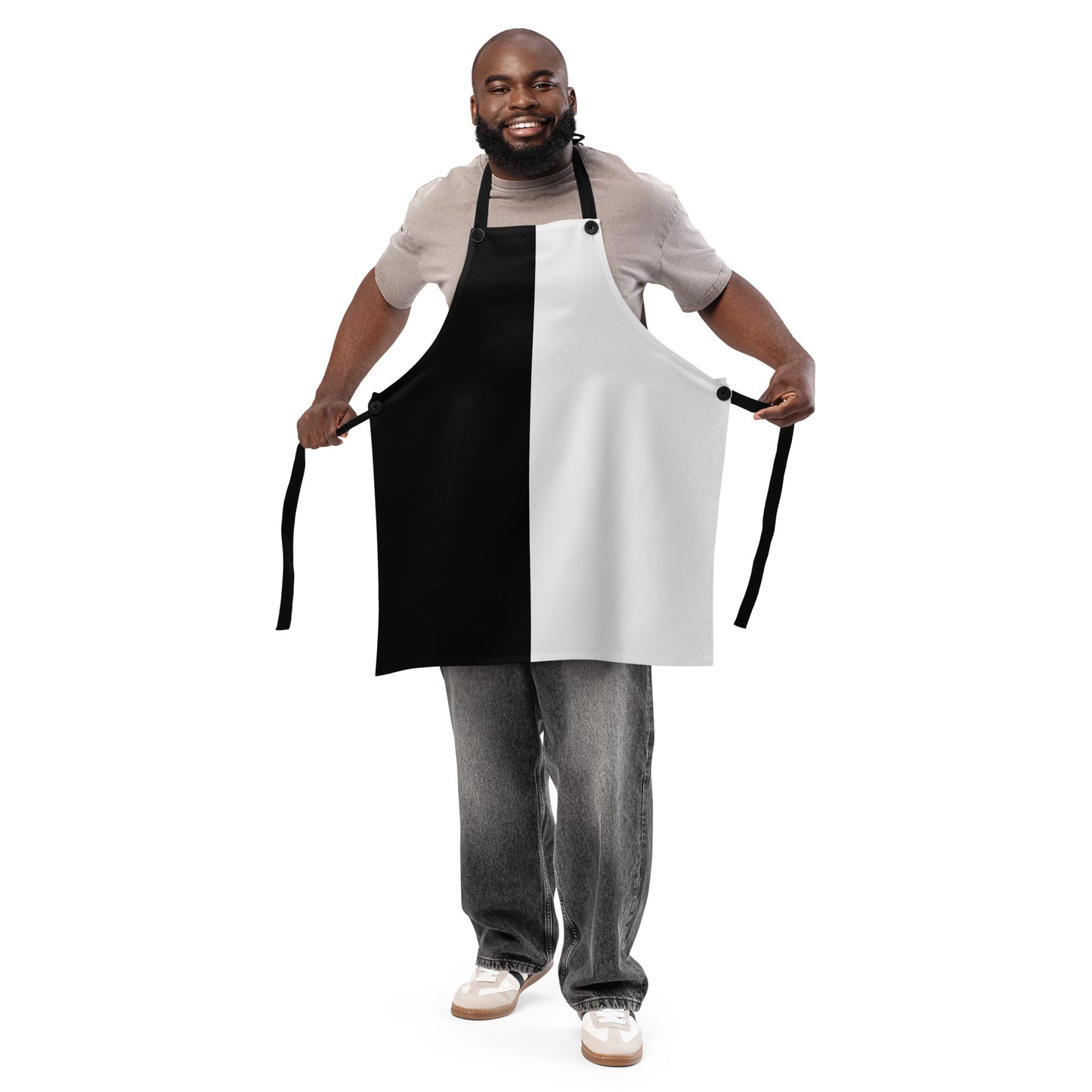 Half Black Half White - Apron - iSAW Company