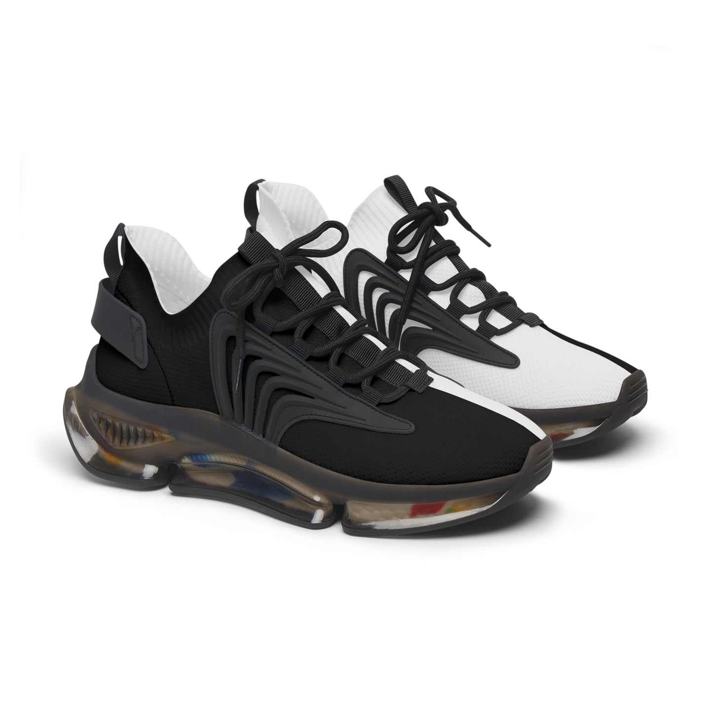 Half Black Half White - Womens Street Sneakers - iSAW Company