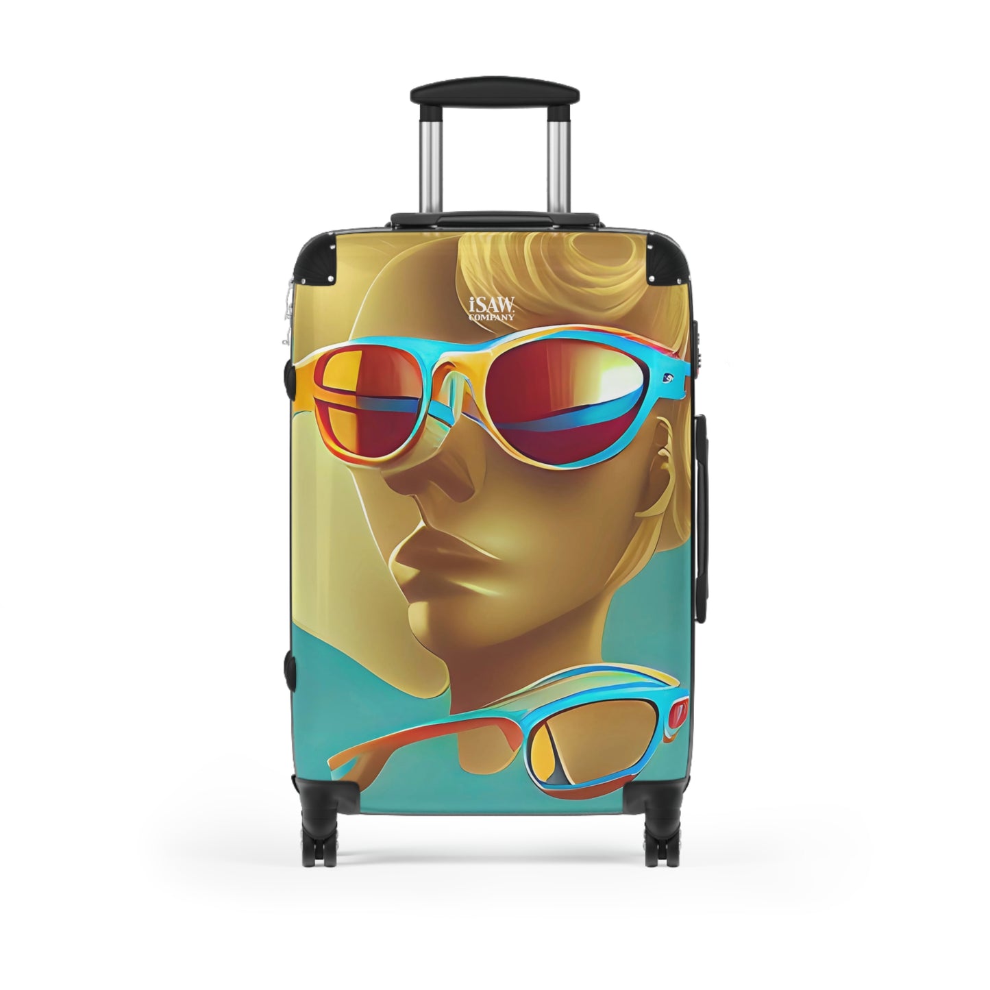 Retro Cool Blue - Hard - Shell Suitcase - iSAW Company