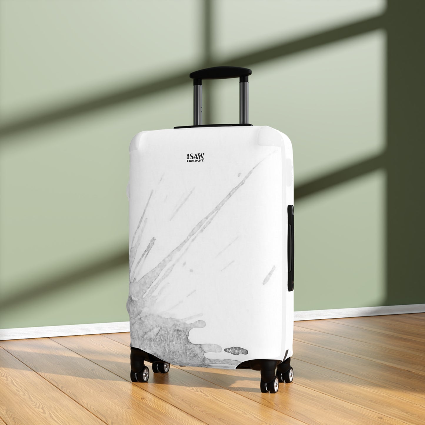 Watercolour Grey Splash – Protective Suitcase Cover - iSAW Company