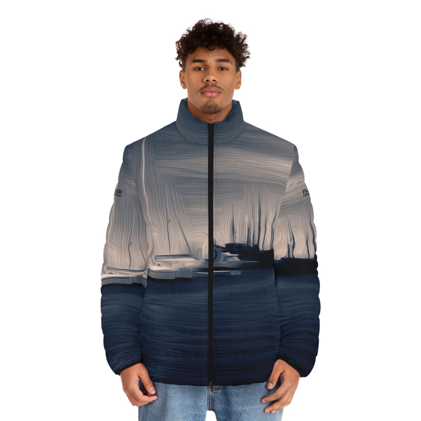 The Sleeping Yachts (at Sunrise) - Mens Puffer Jacket - iSAW Company
