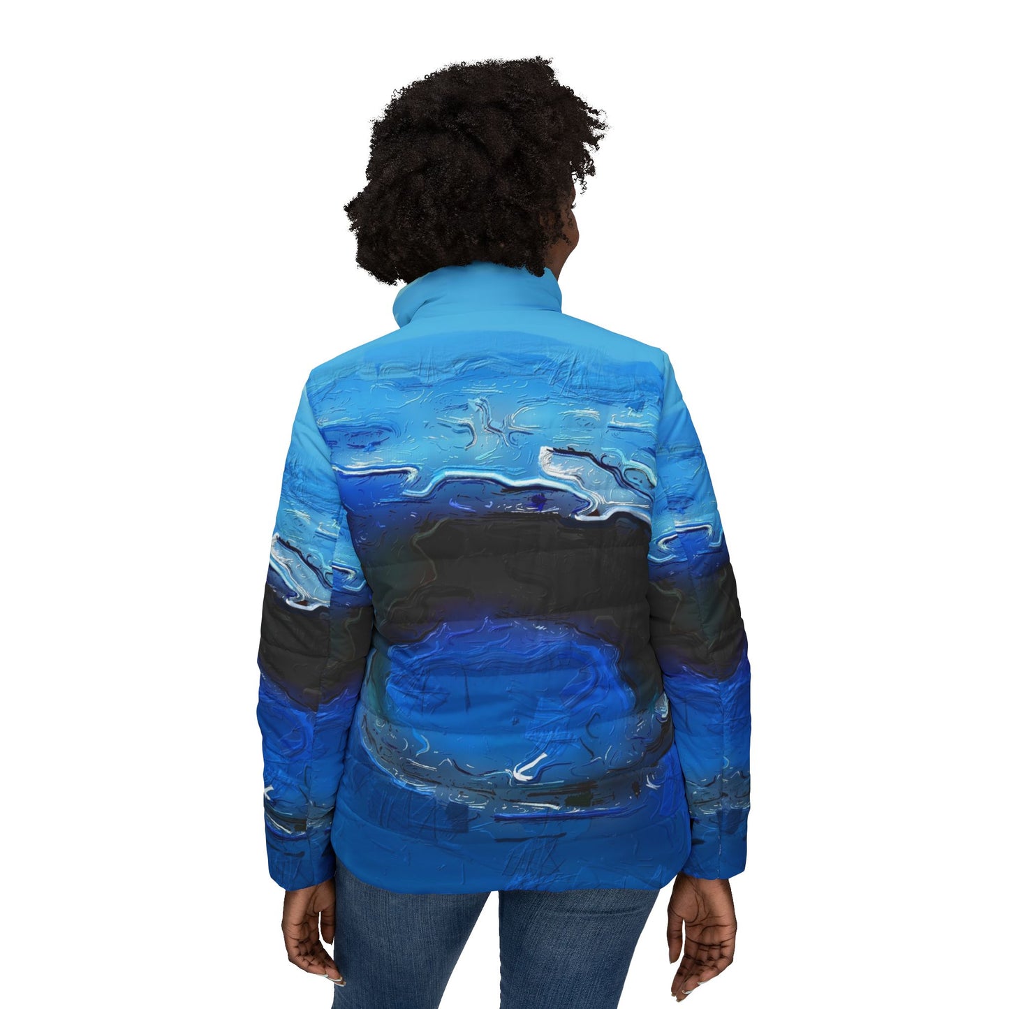 A Drop In The Ocean - Womens Puffer Jacket - iSAW Company