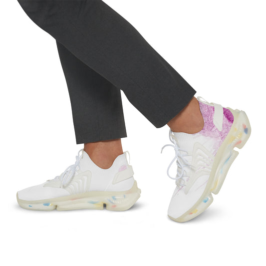 Watercolour Pink Splash - Mens Street Sneakers