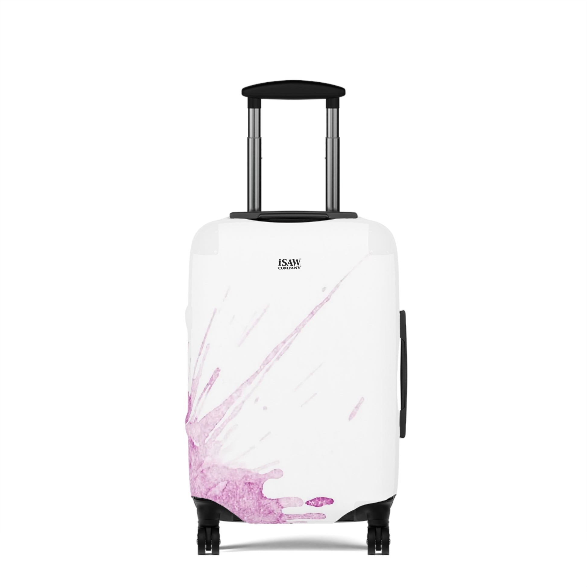 Watercolour Pink Splash – Protective Suitcase Cover - iSAW Company