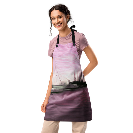 The Sleeping Yachts (at Evening) - Apron - iSAW Company