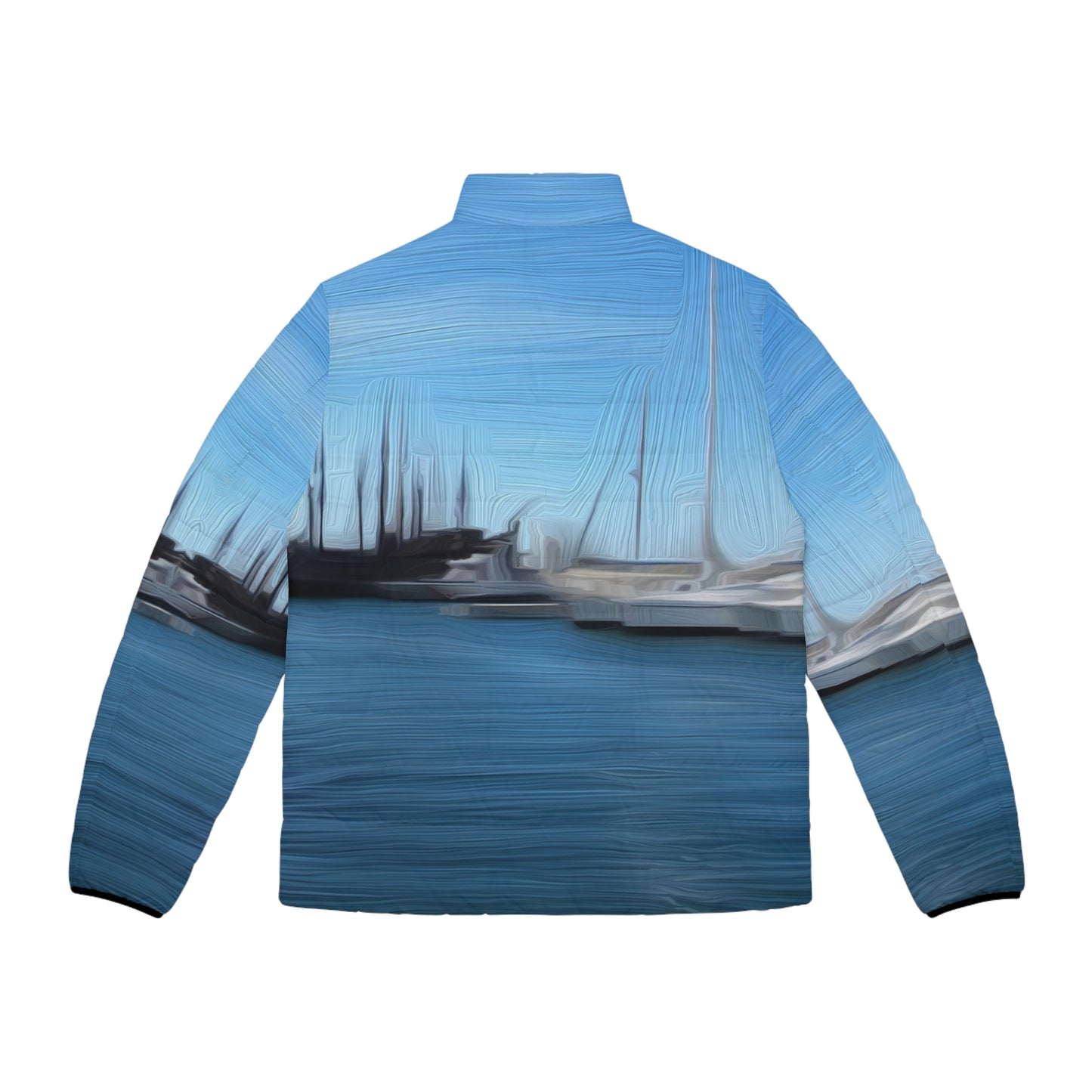 The Sleeping Yachts (at Morning) - Mens Puffer Jacket - iSAW Company