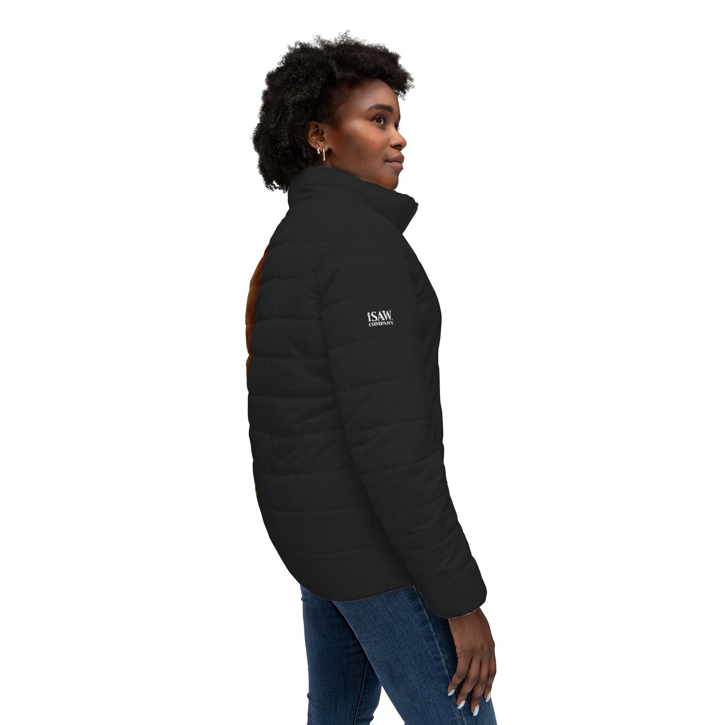Half Black Half Gāolàng - Womens Puffer Jacket - iSAW Company