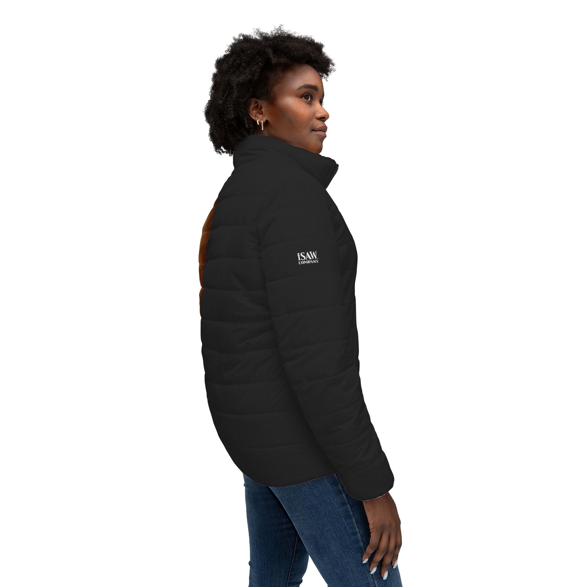 Half Black Half Gāolàng - Womens Puffer Jacket - iSAW Company