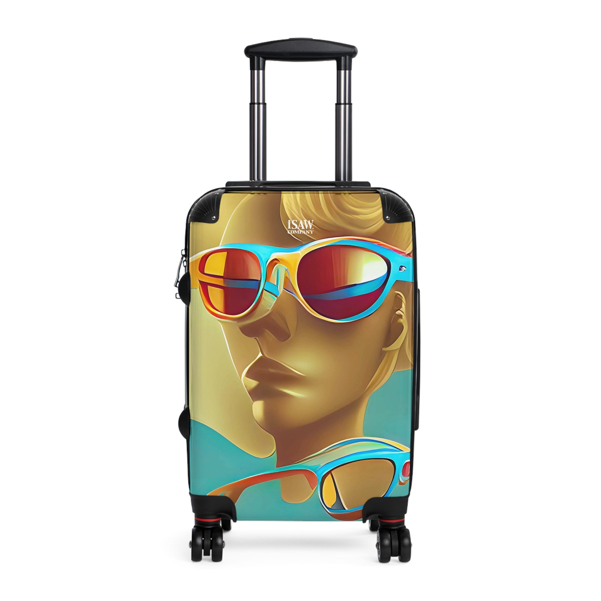 Retro Cool Blue - Hard - Shell Suitcase - iSAW Company