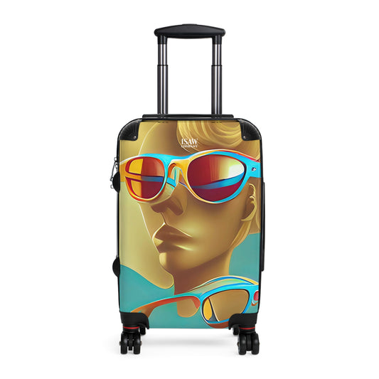Retro Cool Blue - Hard - Shell Suitcase - iSAW Company