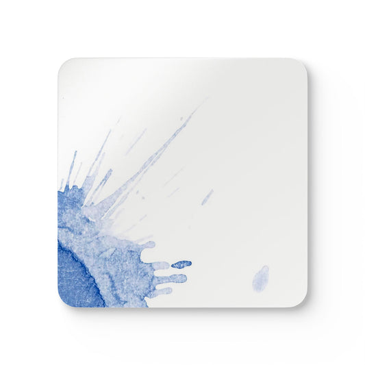 Watercolour Blue Splash - Cork Back Coaster Set - iSAW Company