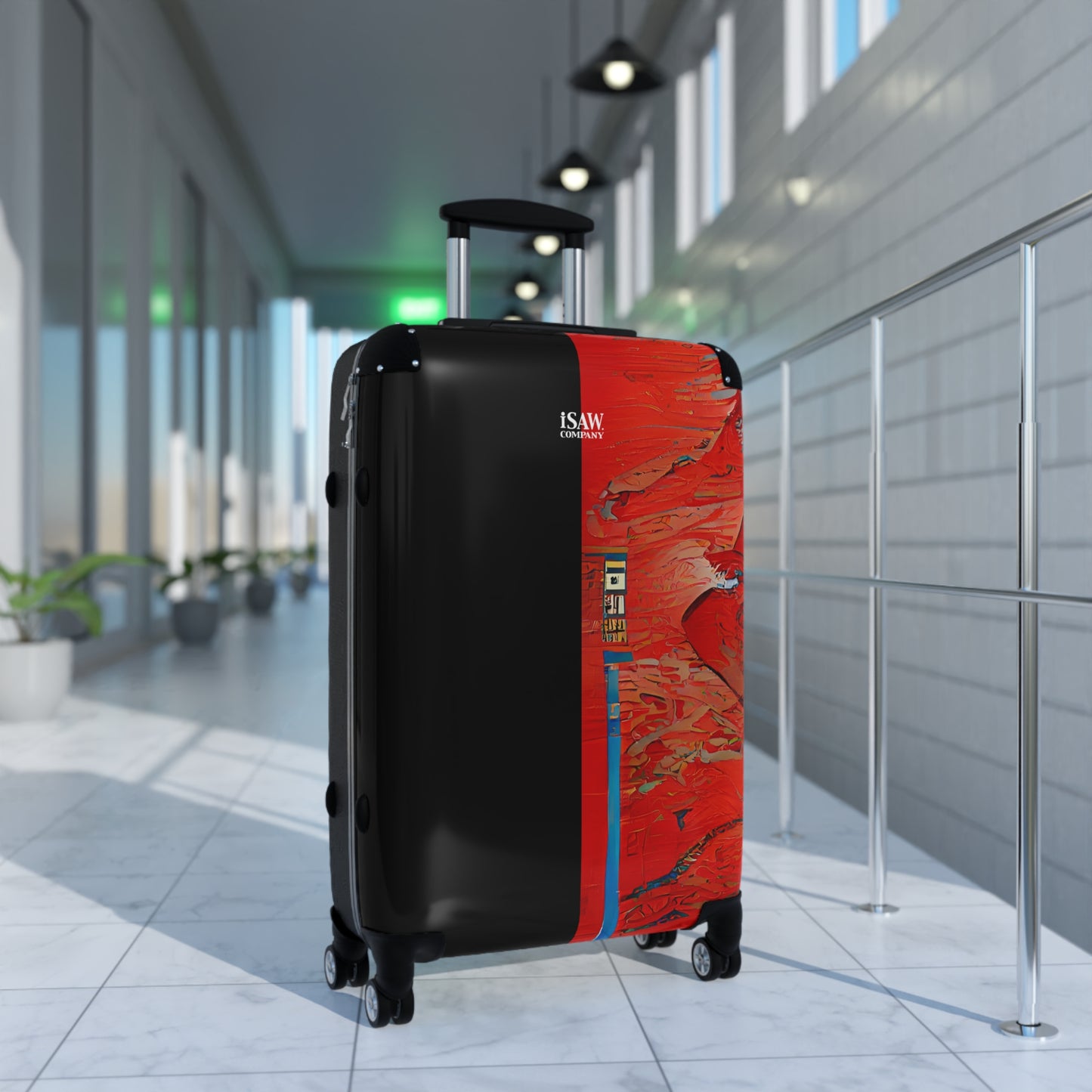 Half Black Half Hónghǎi - Hard - Shell Suitcase - iSAW Company
