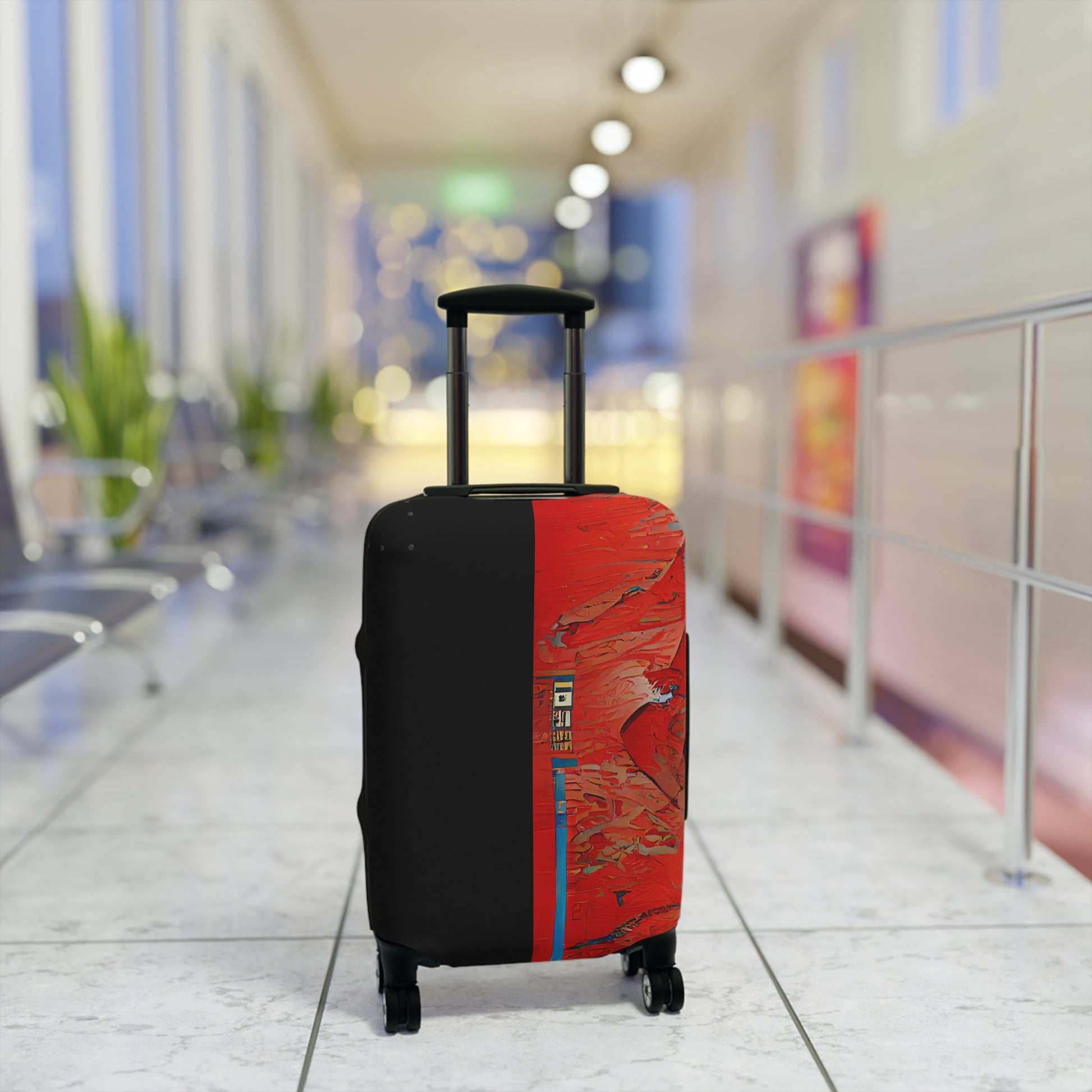 Half Black Half Hónghǎi – Protective Suitcase Cover - iSAW Company