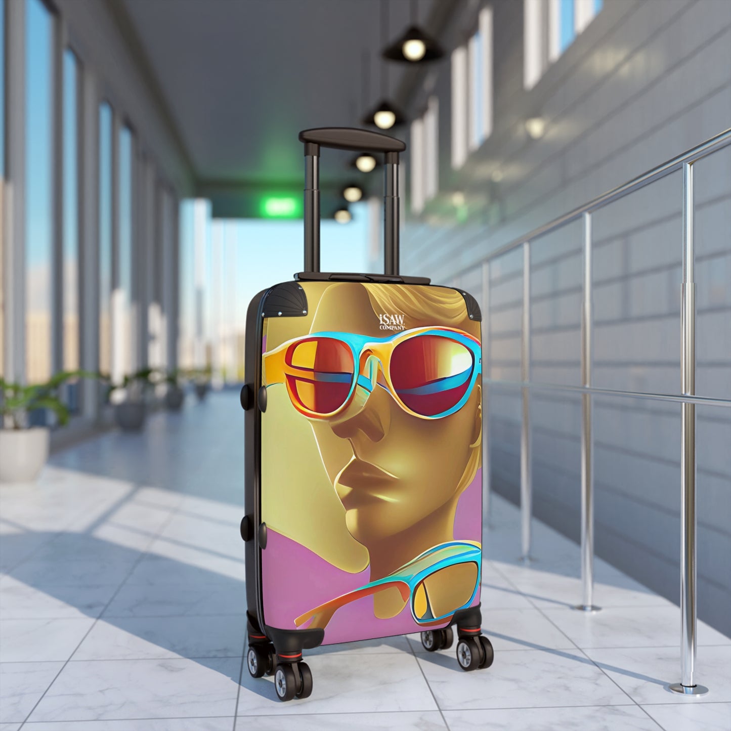 Retro Cool Pink - Hard - Shell Suitcase - iSAW Company