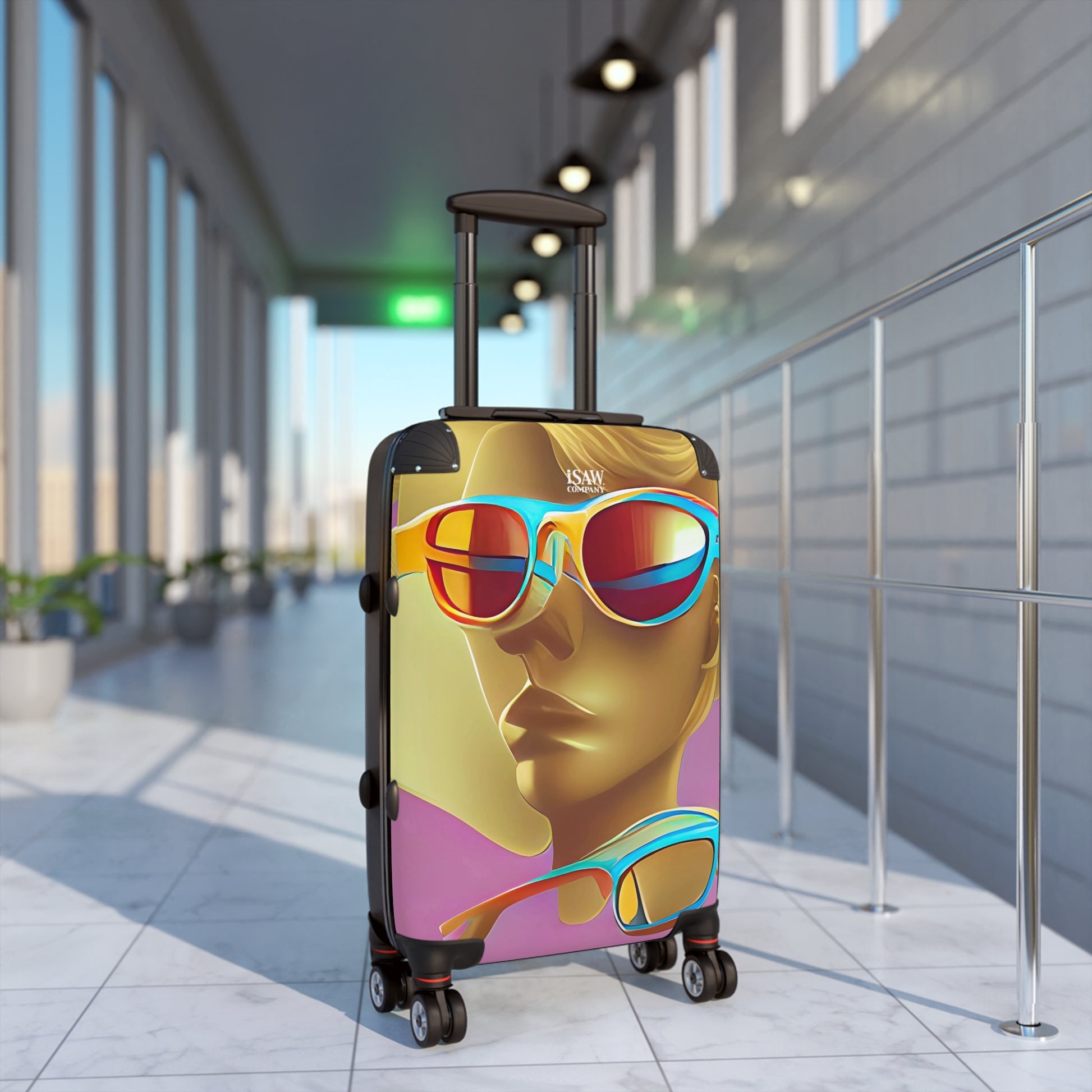 Retro Cool Pink - Hard - Shell Suitcase - iSAW Company