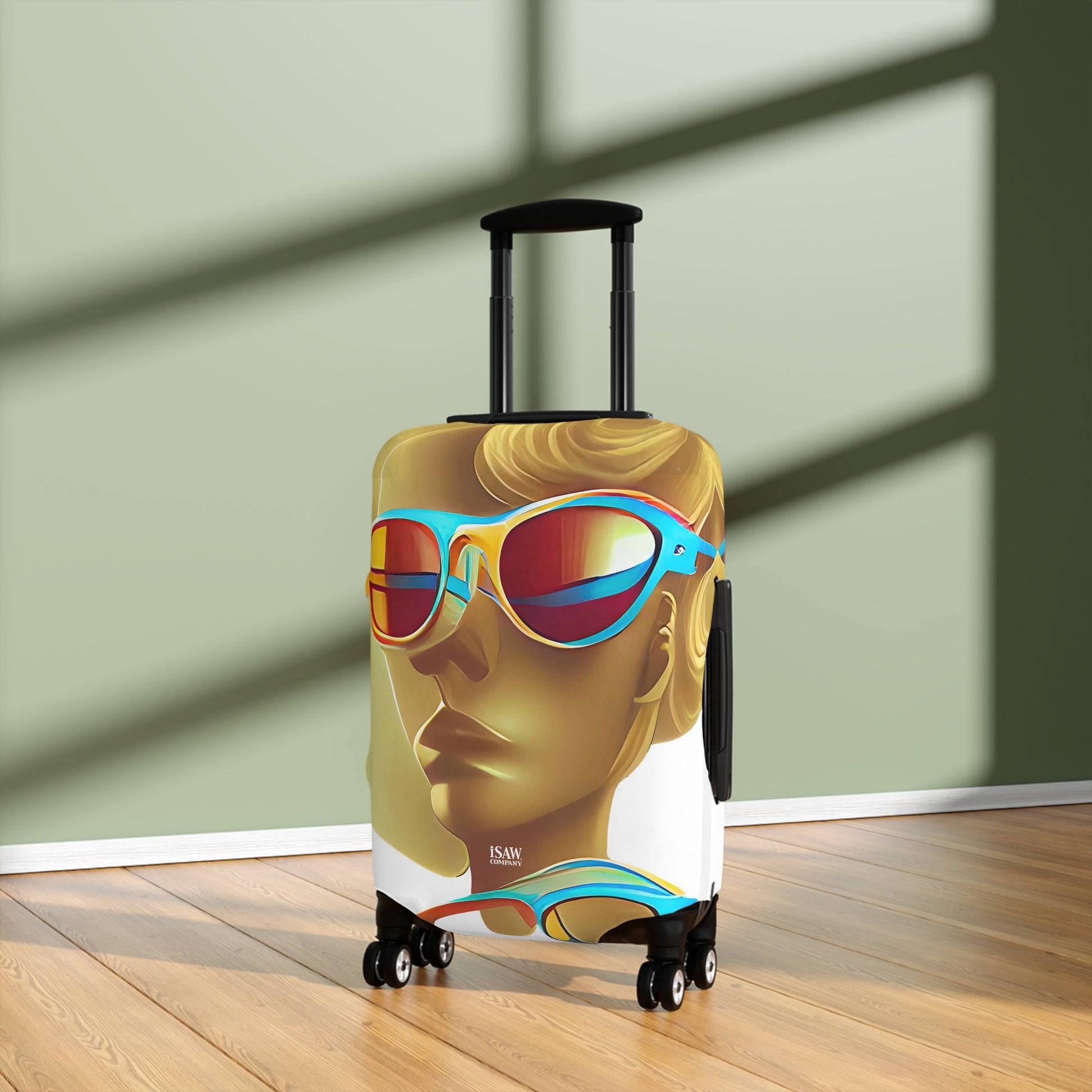 Retro Cool White – Protective Suitcase Cover - iSAW Company