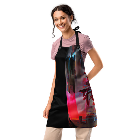 Half Black Half Báijiǔ - Apron - iSAW Company