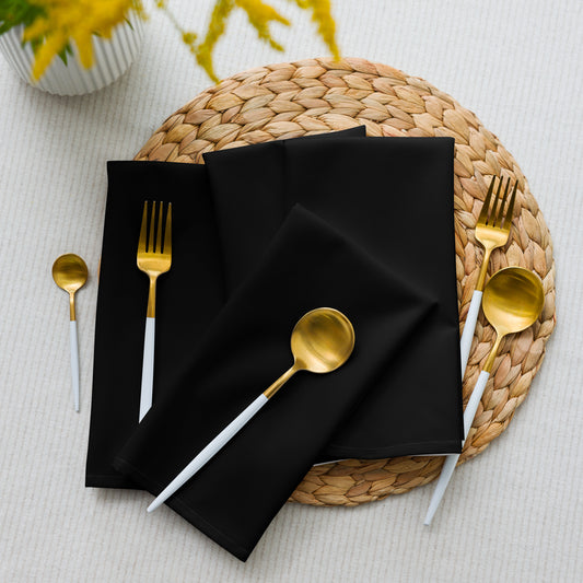 iSAW Black Cloth Napkin Set - iSAW Company