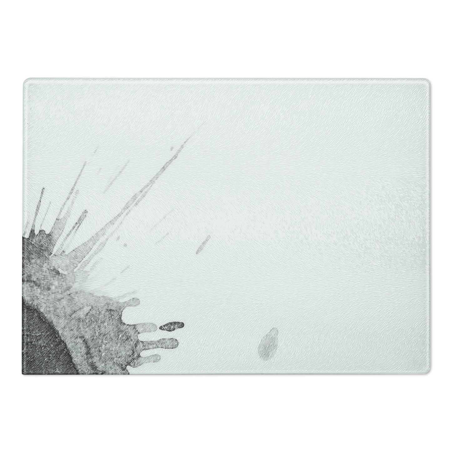Watercolour Grey Splash - Glass Cutting Board - iSAW Company