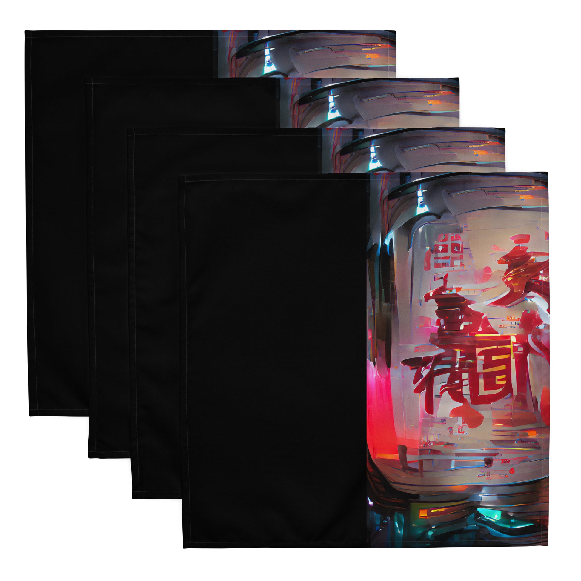 Half Black Half Báijiǔ - Cloth Napkin Set - iSAW Company