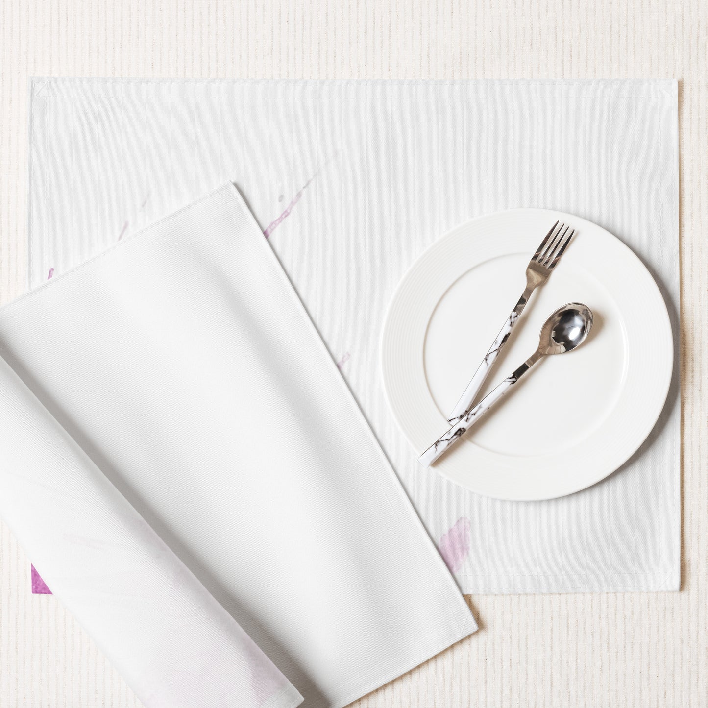 Watercolour Pink Splash - Placemat Set - iSAW Company