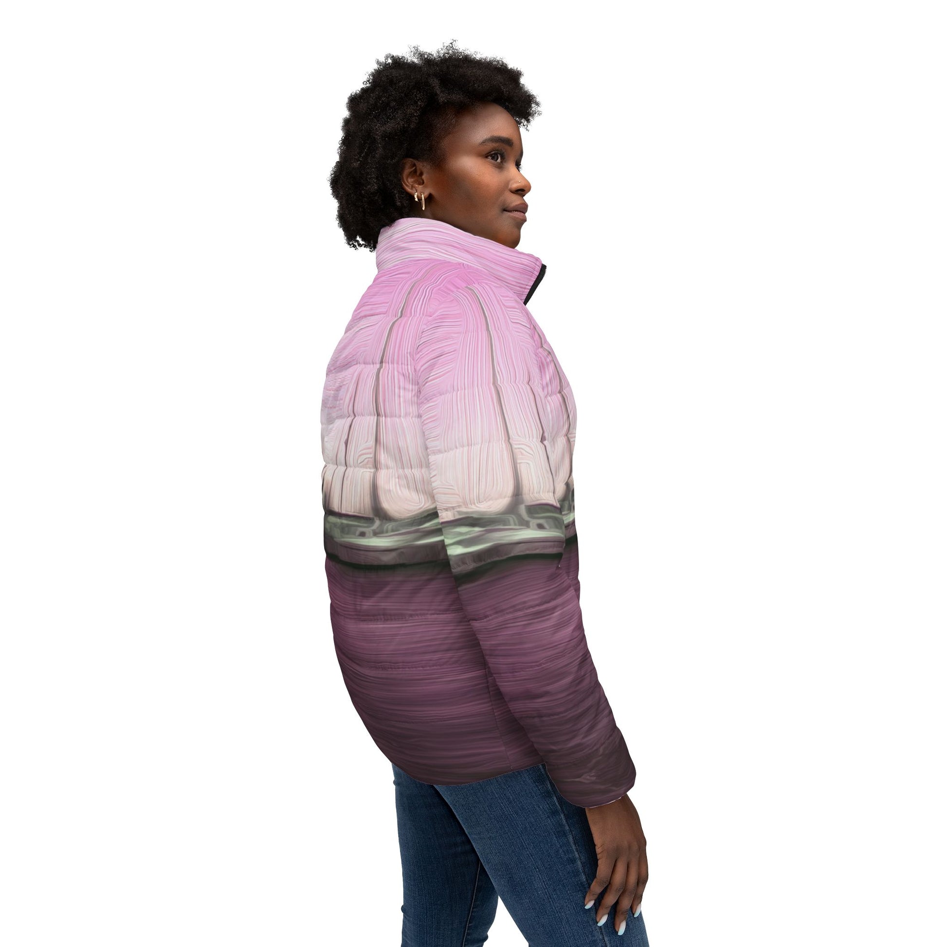 The Sleeping Yachts (at Evening) - Womens Puffer Jacket - iSAW Company