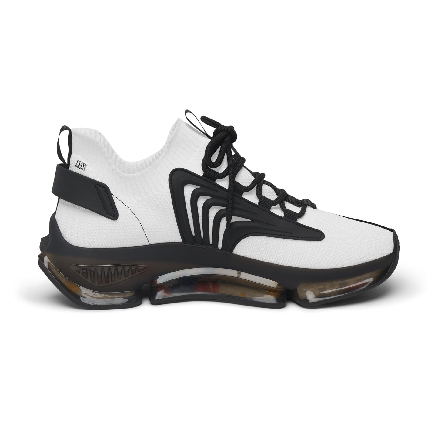 Half Black Half White - Womens Mesh Street Sneakers - iSAW Company