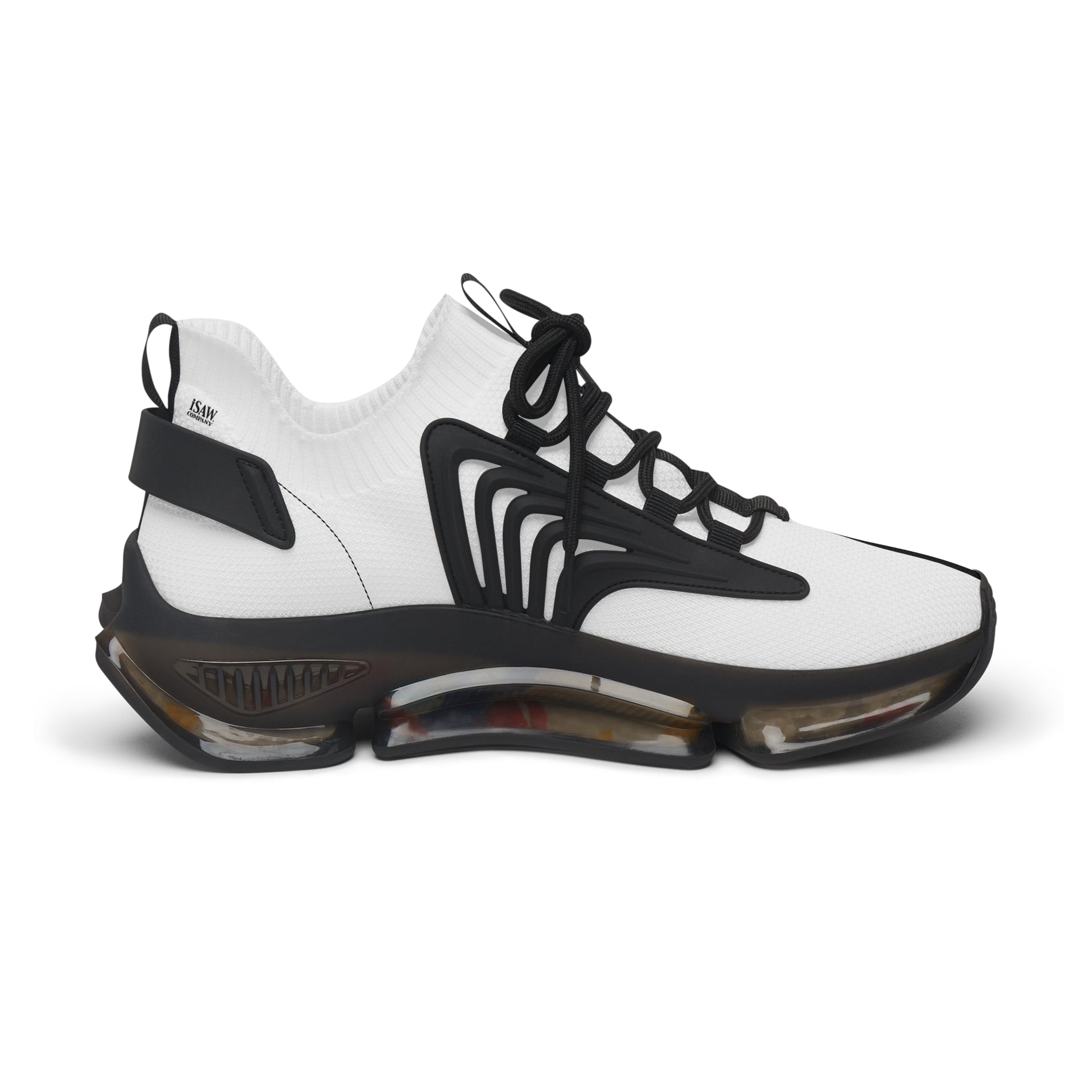 Half Black Half White - Womens Mesh Street Sneakers - iSAW Company