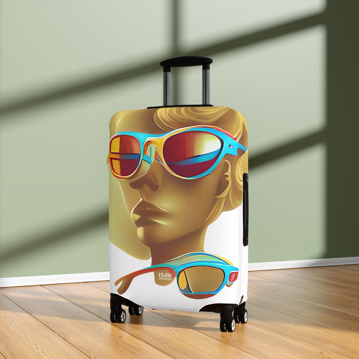Retro Cool White – Protective Suitcase Cover - iSAW Company