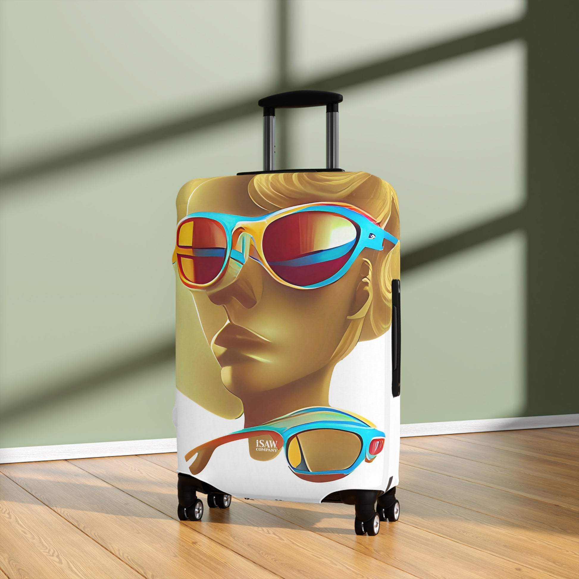 Retro Cool White – Protective Suitcase Cover - iSAW Company