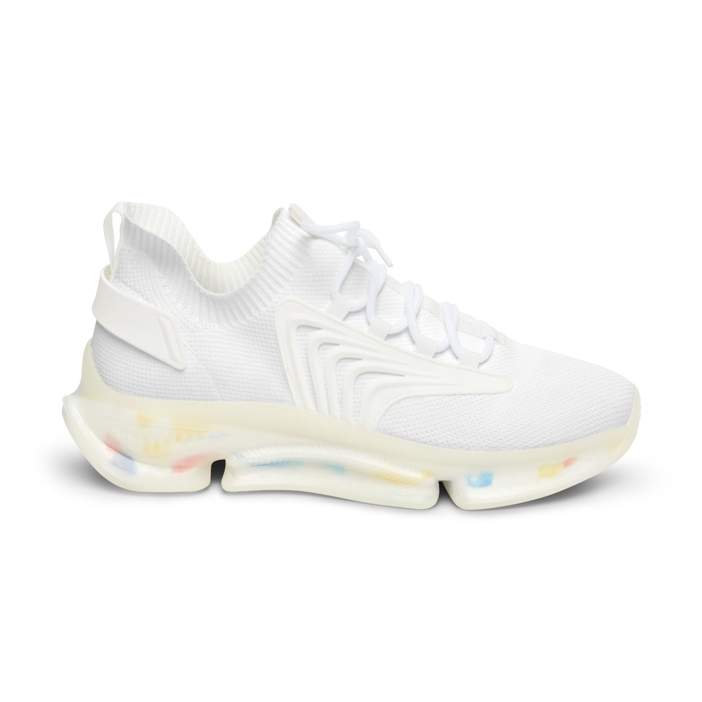 iSAW Mens White Mesh Street Sneakers - iSAW Company