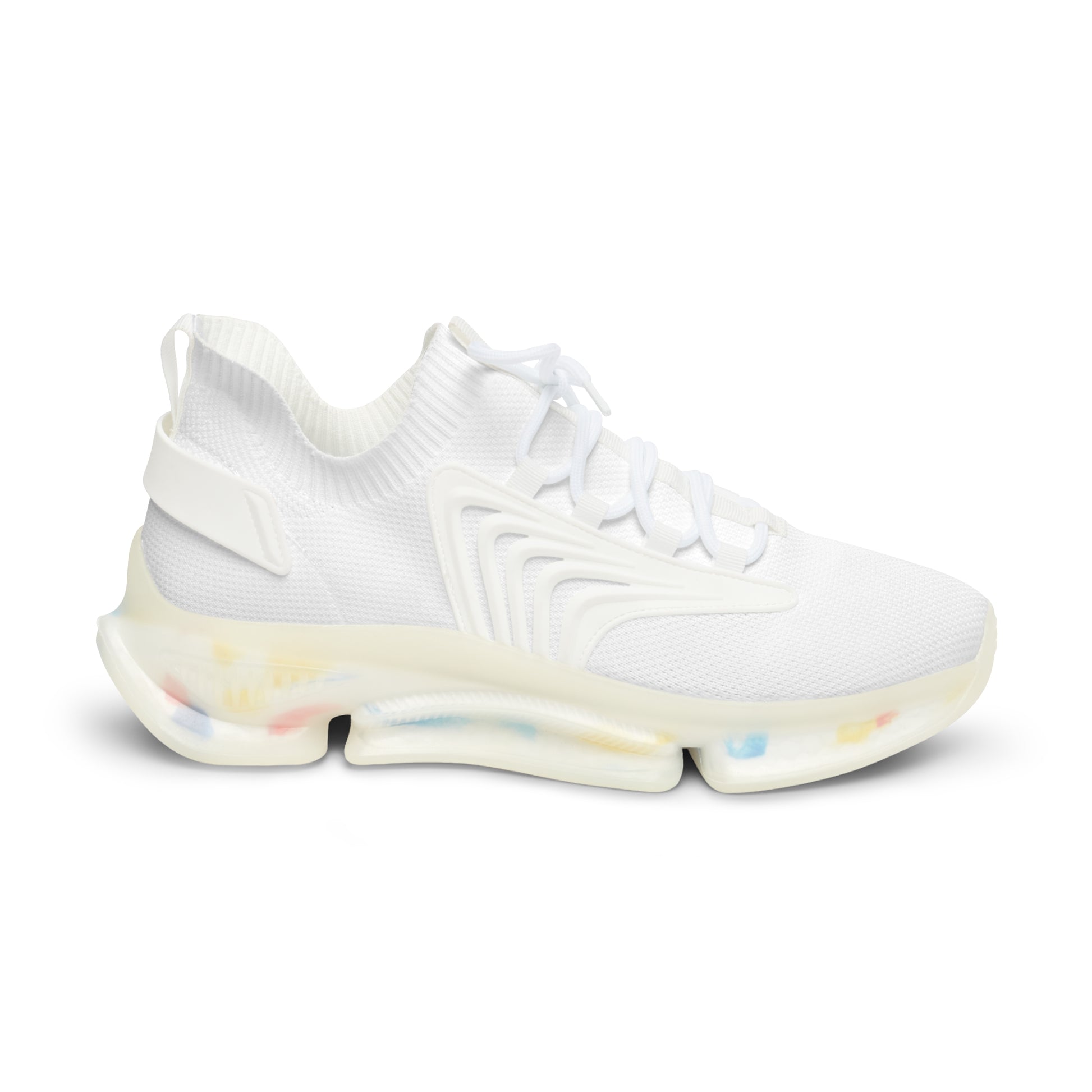 iSAW Mens White Mesh Street Sneakers - iSAW Company