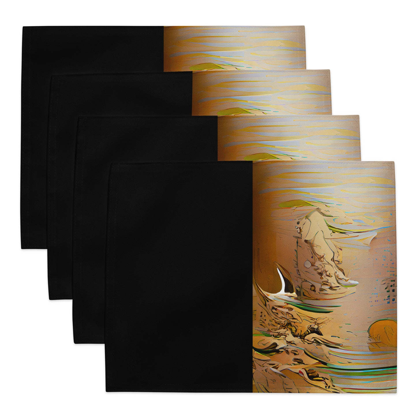 Half Black Half Gāolàng - Placemat Set - iSAW Company