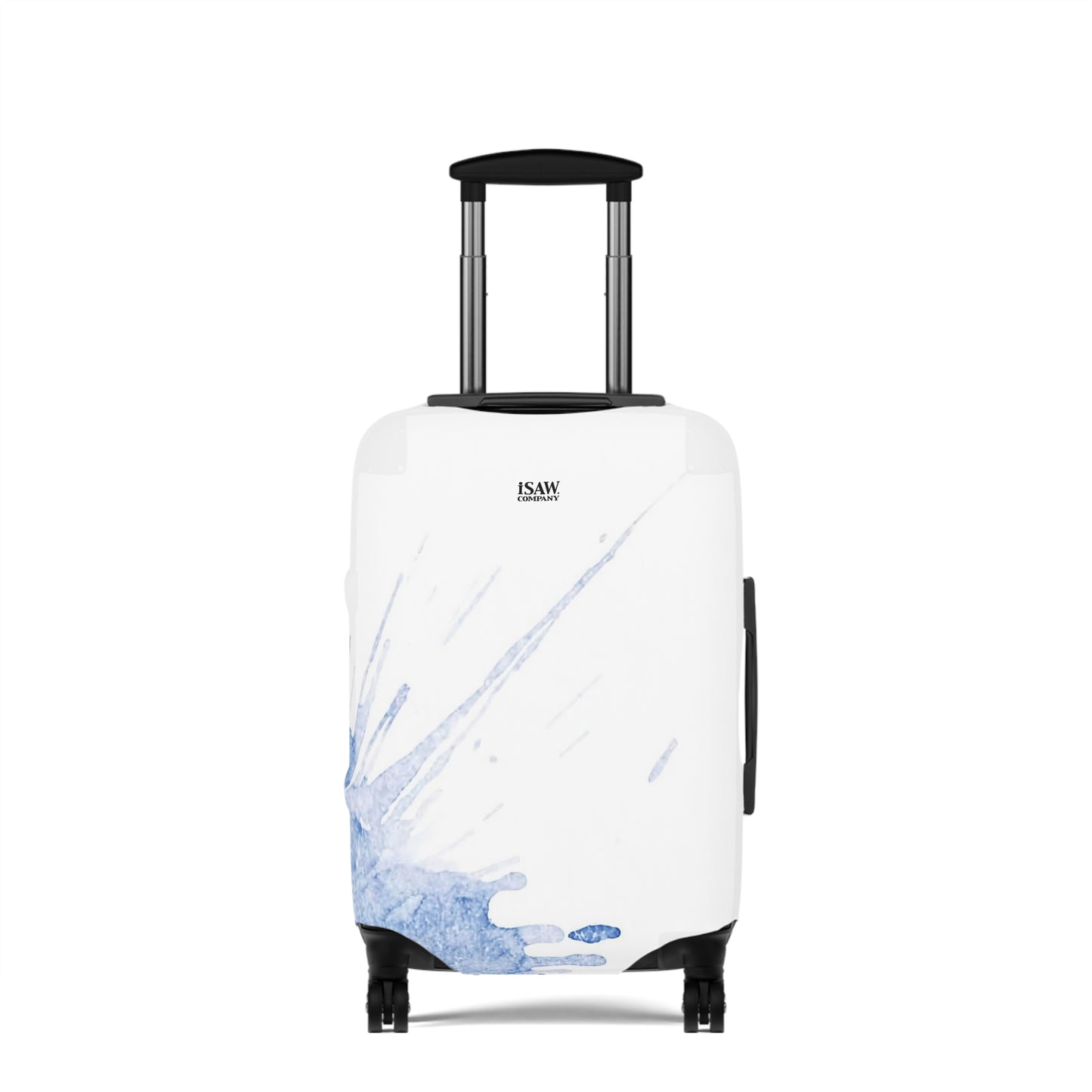 Watercolour Blue Splash – Protective Suitcase Cover - iSAW Company