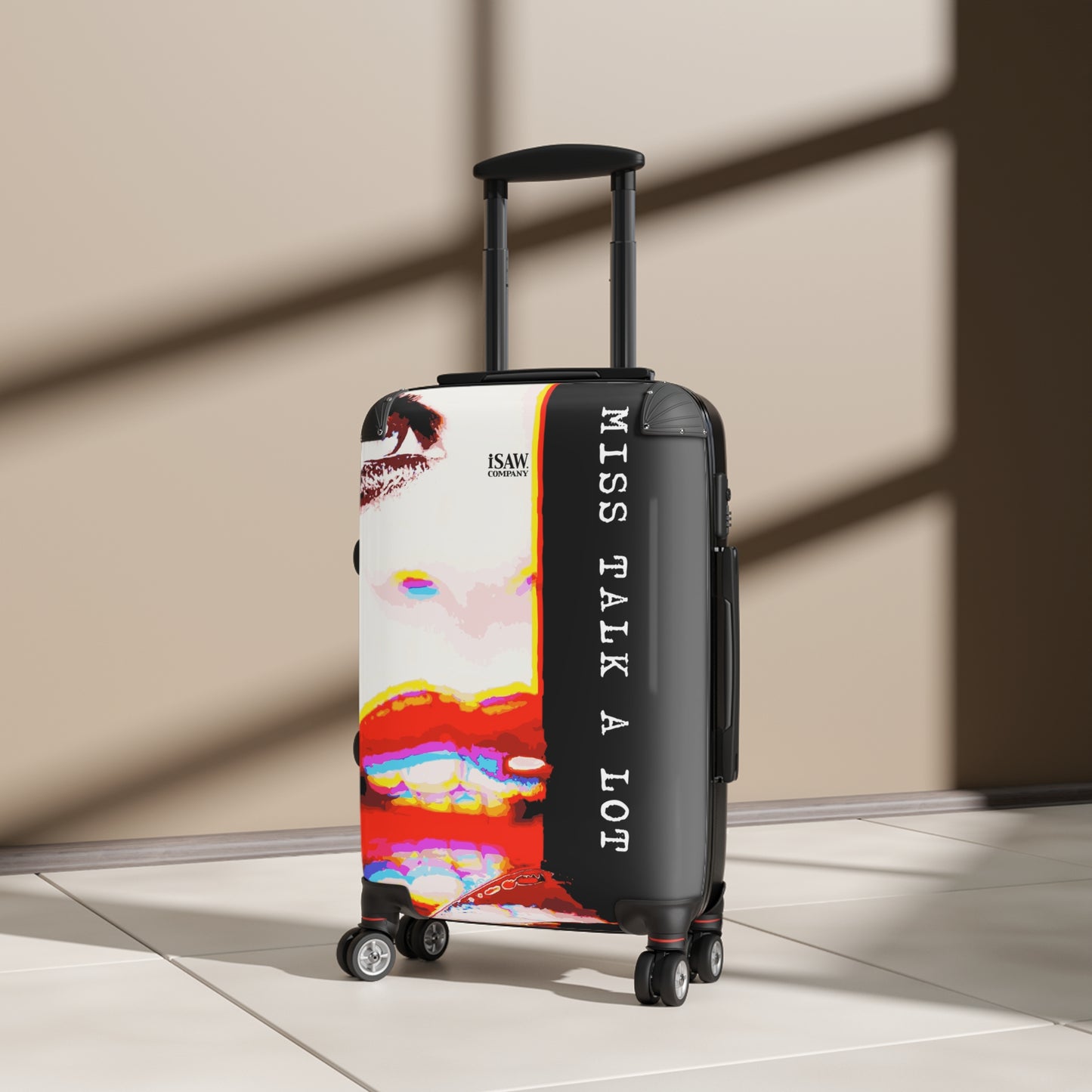 Miss Talk A Lot - Hard - Shell Suitcase - iSAW Company