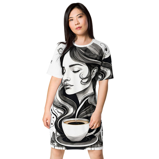 Love Coffee - Womens T-Shirt Dress