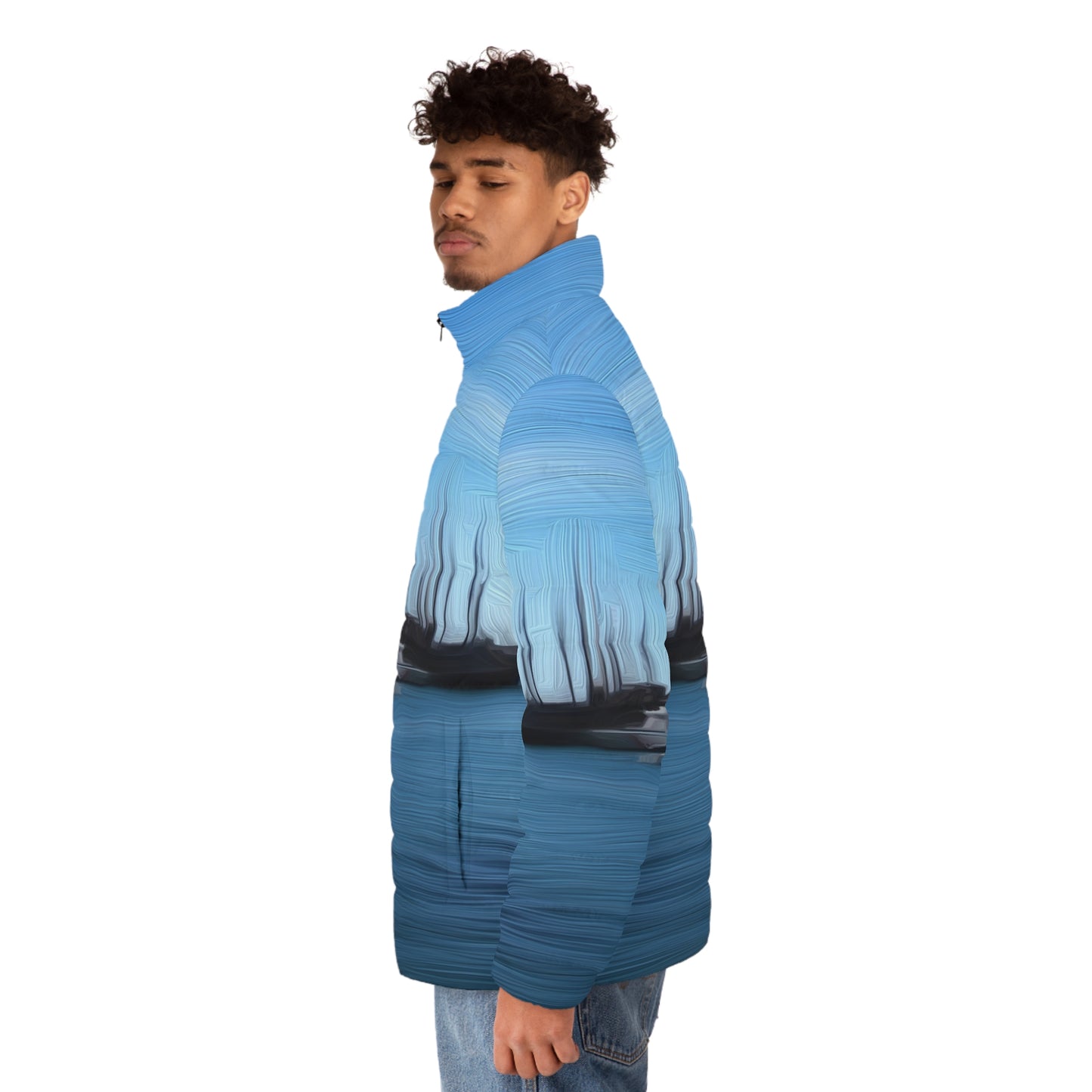 The Sleeping Yachts (at Morning) - Mens Puffer Jacket - iSAW Company