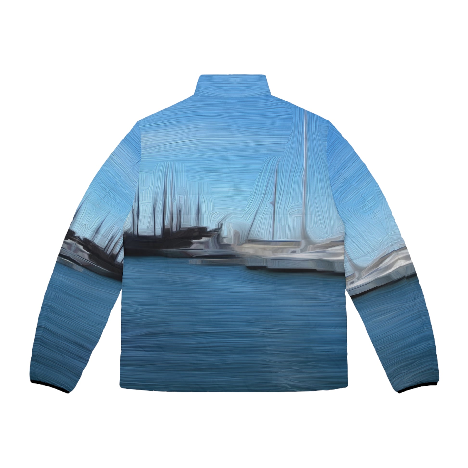 The Sleeping Yachts (at Morning) - Mens Puffer Jacket - iSAW Company