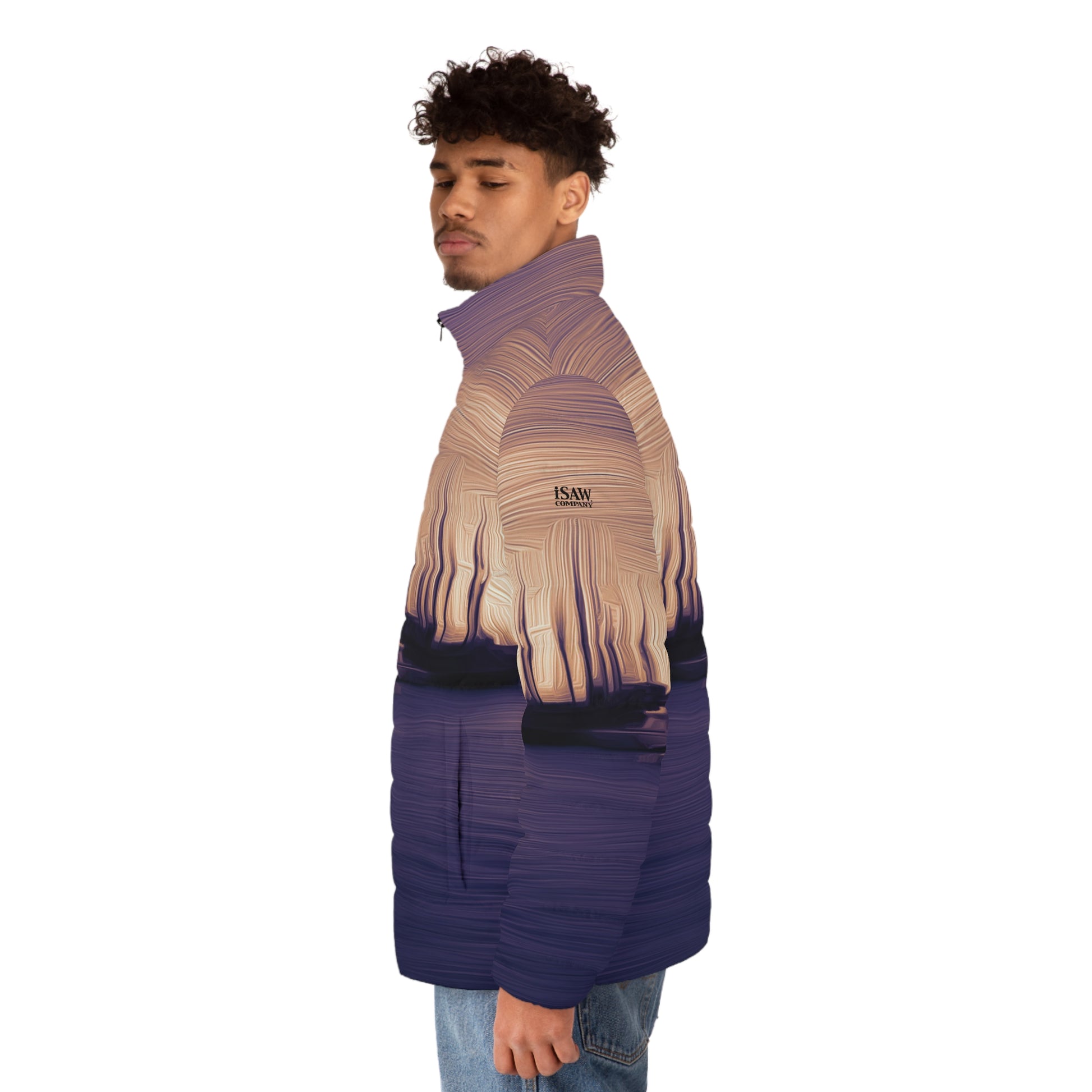 The Sleeping Yachts (at Sunset) - Mens Puffer Jacket - iSAW Company