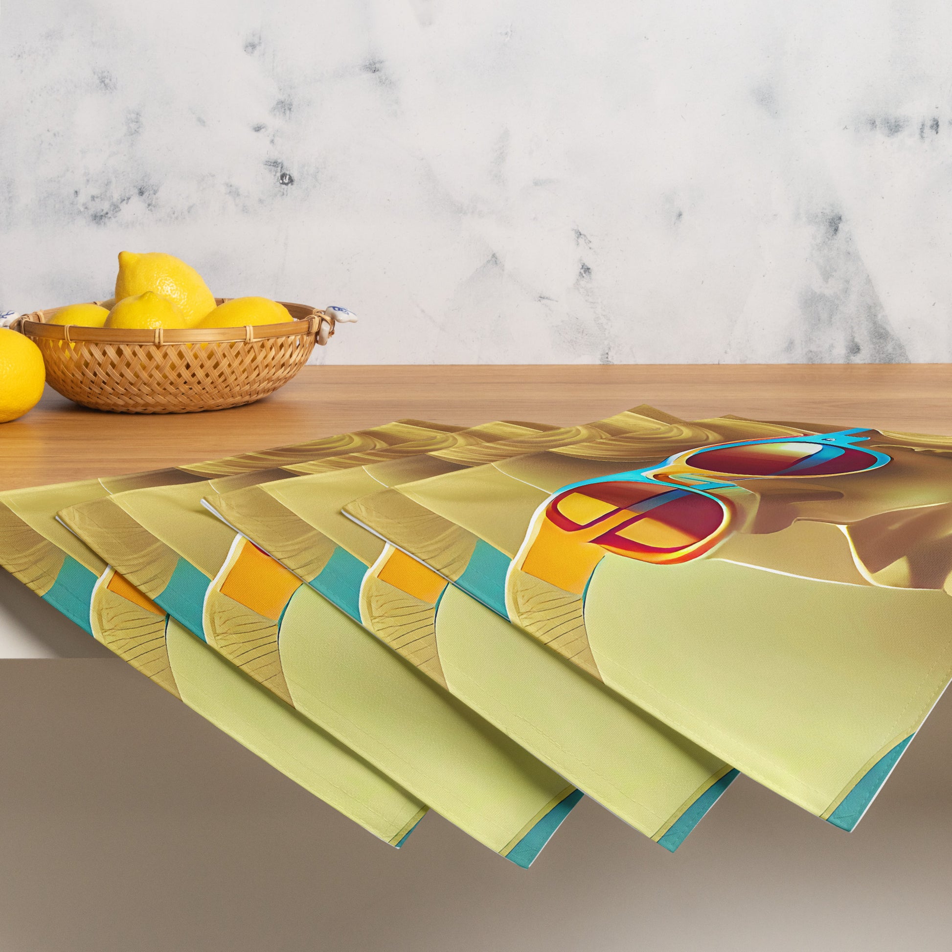 Retro Cool Blue - Placemat Set - iSAW Company